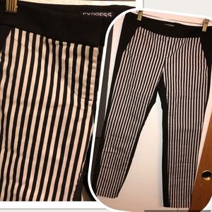 Express stripe color-block columnist pants 4